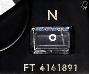 The Nikkormat FTn can be identified by the N abone the meter