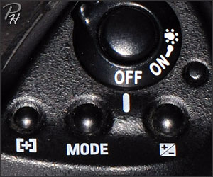 Nikon F5 power switch