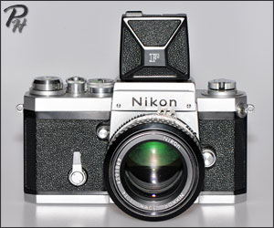 Nikon F with waist level finder